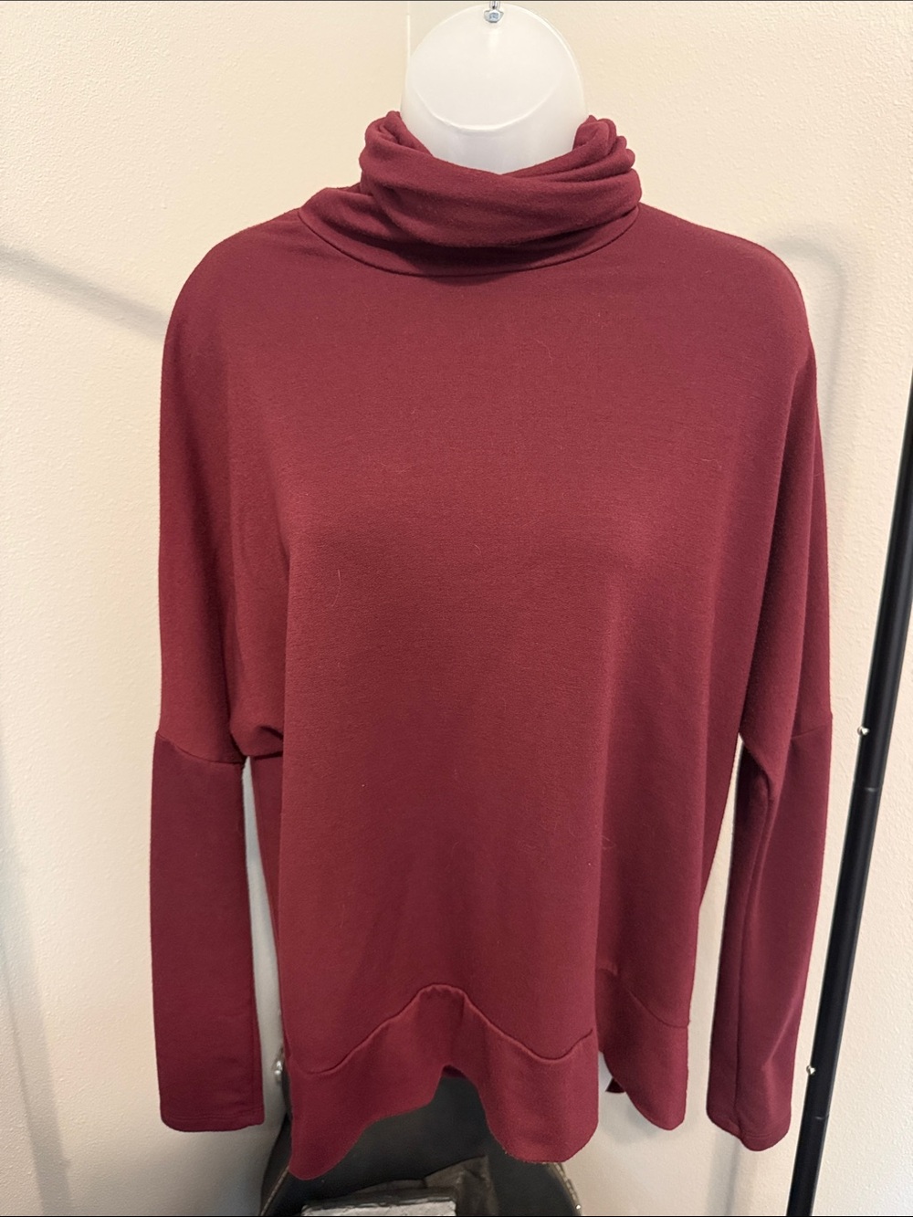 Ransom Wine Red Turtleneck Sweater